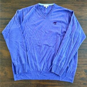 Peter Millar merino silk sweater in purple sz XL